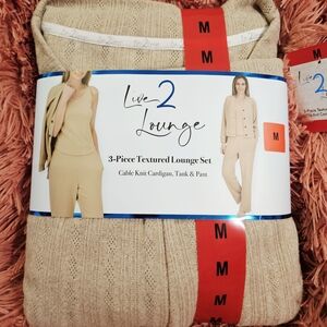 Live 2 Lounge 3-Piece Textured Lounge Set